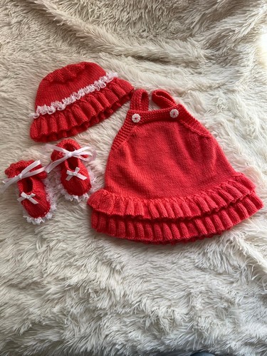 Hand knitted baby girl - hand-knitted,