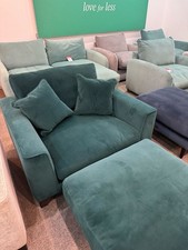 Harrogate Love Seat and footstool by Bridgman - showroom model