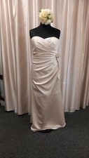 ERIN True Bride Oyster Satin Sheath Wedding Gown Size 16 BNWT RRP  £599