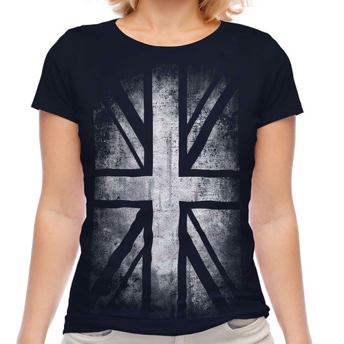 Union jack faded flag ladies - jack,