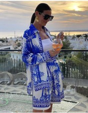 ZARA Cruise Printed Satin