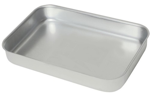 Aluminium baking tray heavy - aluminium,