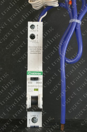 Crabtree rcbo 6hsr - rcbo,