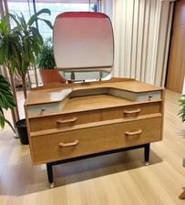 G Plan E.Gomme Dressing Table mirror 1960s China white midcentury modern