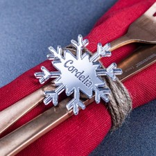 Personalised Snowflake Place