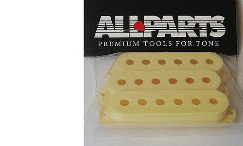 Strat pickup cover set cream - set,