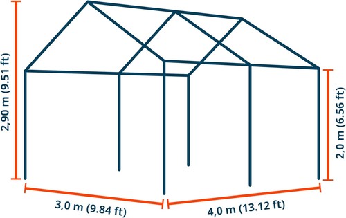 Marquee garden tent - marquee, m