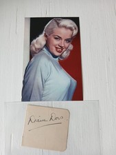 Diana Dors Signed Page