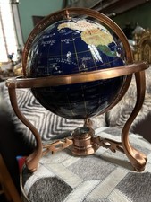 World Globe Gemstone Rotating