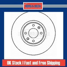 2x Brake Discs Pair Vented For