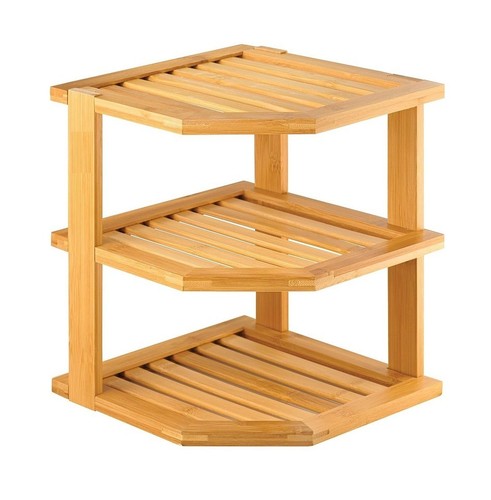 Tier bamboo corner kitchen - bamboo,