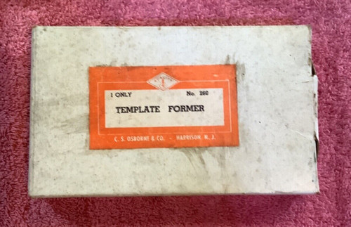 Osborne template former - c.s.,