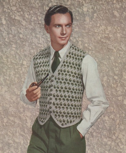 Vintage knitting pattern mens - knitting,