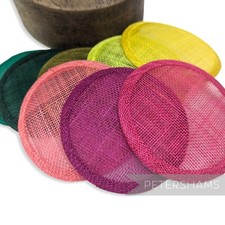 5cm round sinamay - round,
