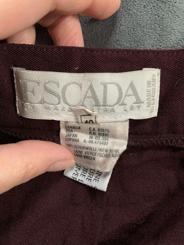 Women escada trousers burgundy - escada,