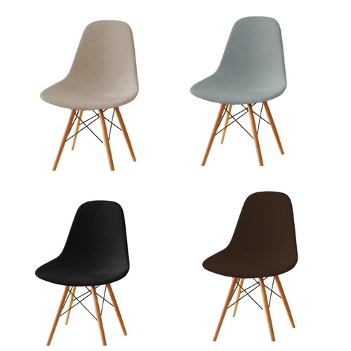 Milk silk shell chair cover - silk,