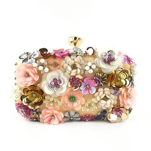 Women floral beaded clutch - women,