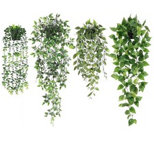 4Pcs Artificial Hanging Plants
