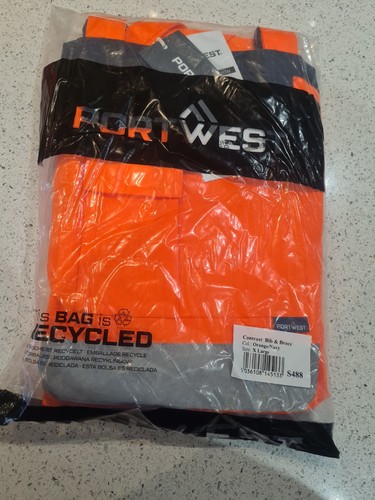 Portwest s488onrl contrast bib - contrast,