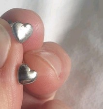 Ted Baker Tiny Silver Heart Stud Earrings For Women 