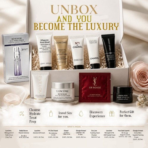 Luxury skincare sample lot - luxury, x10