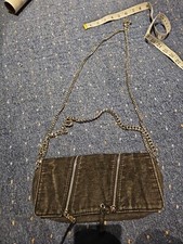 Zara Black Denim Bag. Clutch Crossbody. New. V
