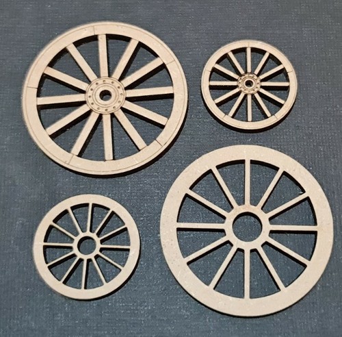 Cart wheel laser cut mdf - wheel,