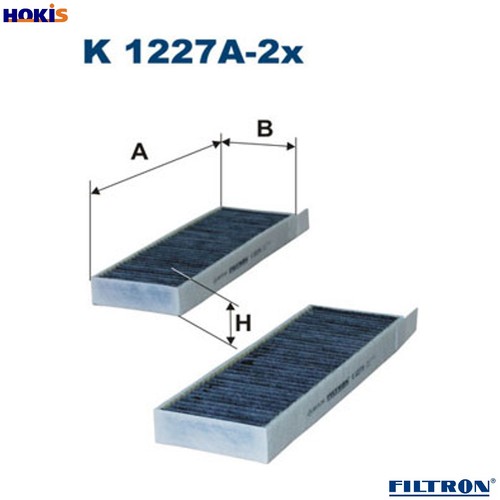 Filter cabin air 1227a 2x - filter,