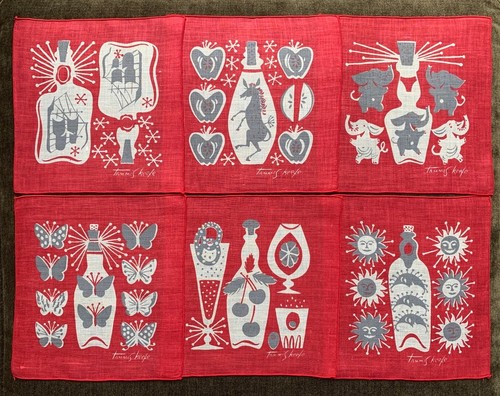 Vintage cocktail napkins - napkins, mcm