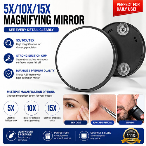 15x magnifying make eyebrow - magnifying, up