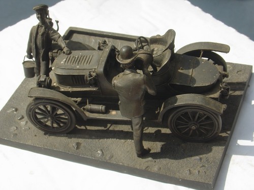 Vintage pewter franklin - pewter,