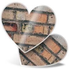 2 x Heart Stickers 15 cm -