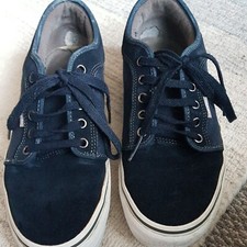 Vans Classic Black  Low Top Canvas Suede Shoes Trainers Unisex UK 7 EUR 40.5