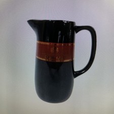 DUNHILL CIGARETTES CERAMIC JUG BLACK RED AND GOLD, WADE.PDM  1960'S/70'S