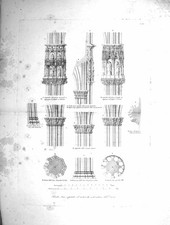 Original Old Antique Print