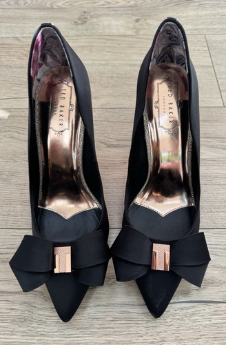 Ted baker black satin stiletto - baker,