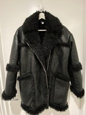 Topshop Black Faux Leather