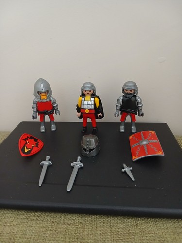 Playmobil geobra knights x3 - ,