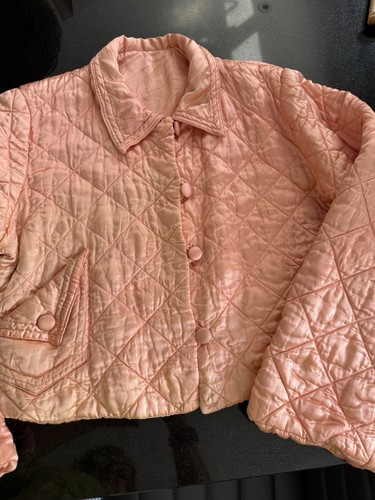 1920 quilted sateen peach - 1920’s,