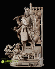 Boba Fett Samurai by SW3D FAN ART 1:6 Statue Resin 3D Printed DIY Model Kit