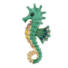 Bright Green/ Gold Enamel