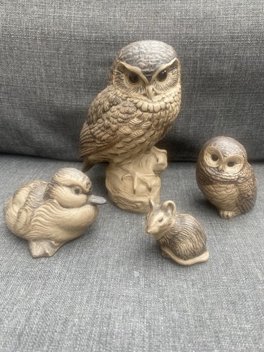 Poole pottery stoneware owl - stoneware,