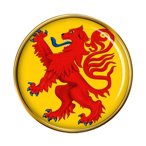 Rampant lion lapel - lapel, badge