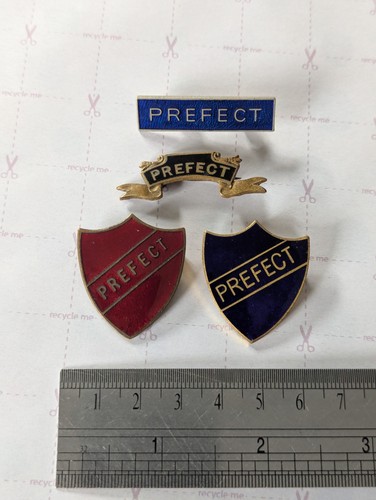 Vintage prefect enamel pin - vintage,