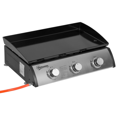 Outsunny portable gas plancha - outsunny,