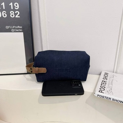 Denim cosmetic bag - denim,