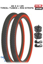 26" x 2.125 Beach Cruiser RED