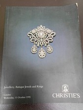 CHRISTIES AUCTION CATALOGUE 1995 JEWELLERY ANTIQUE JEWELS & RINGS