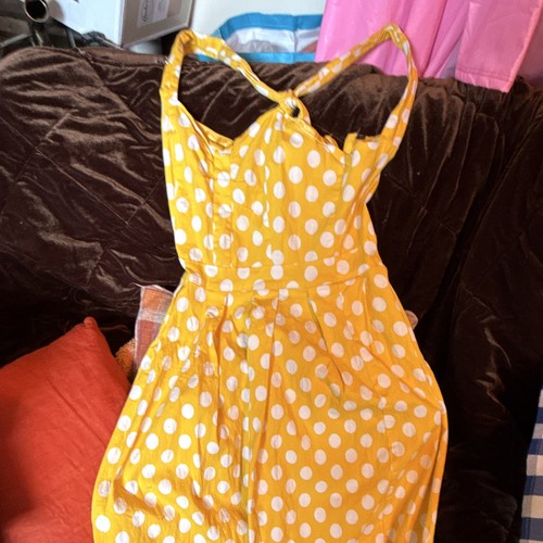 Women yellow white - women’s, polka