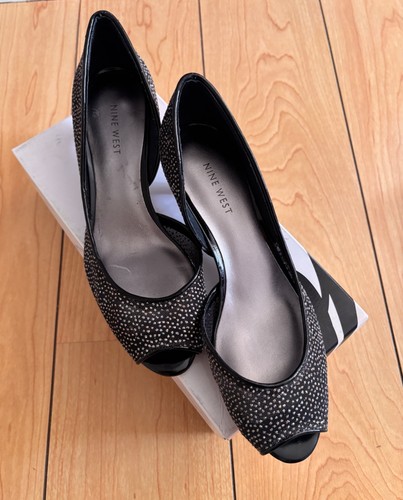 Nine west black glitter mesh - nine,